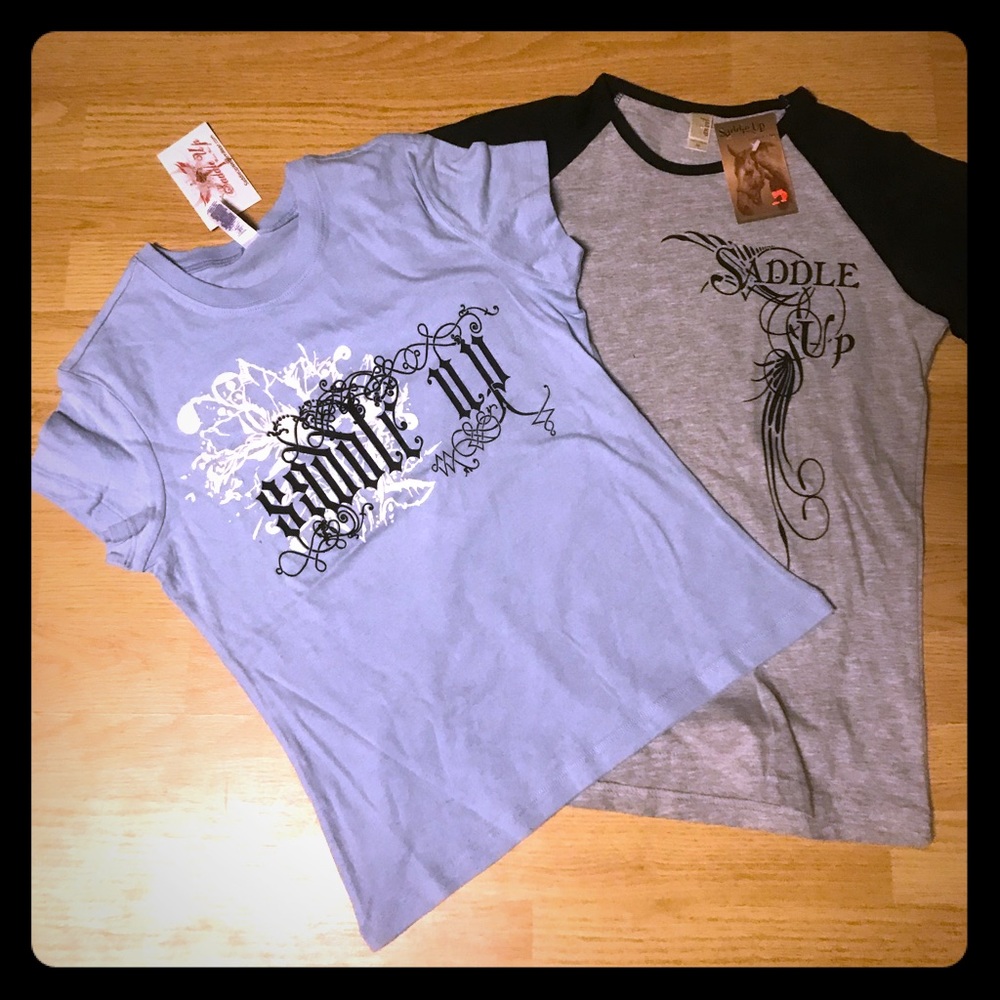 Lot of two saddle up shirts 👚 horses 🐴 NWT